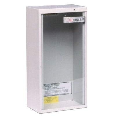 Extinguisher Cabinets, Surface Mount, Steel, Tan, 10 lb