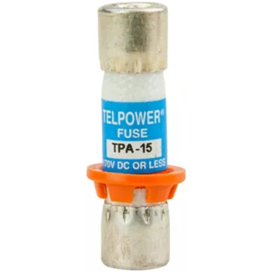 Telpower TPA Series DC Power Distribution Fuse, Glass Tube, 15A, 170V dc