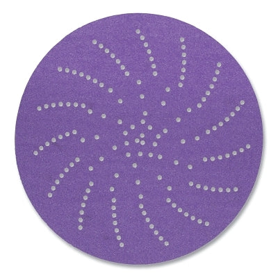 3M 051125-86850 Xtract Cubitron II Hookit Clean Sanding Paper Disc 732U, Precision-Shaped Ceramic, 5 in dia x NH, 80+ Grit, Die 500LG