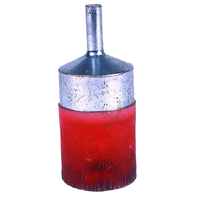 Polyflex Crimped Wire Hollow End Brushes, Steel, 14,000 rpm, 1" x 0.0104"