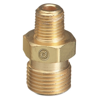 Male NPT Outlet Adaptor for Manifold Pipelines, Brass, Acetylene, 1/4 in NPT