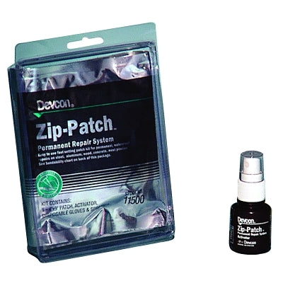Zip-Patch Adhesive Patch Kit, 4 in x 9 in Patch, Brown