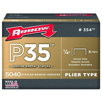 P35 Type Staples, 1/4 in, 5000 per box