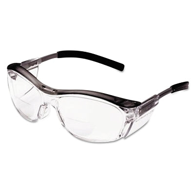 3M 11436-00000-20 Nuvo Reader Protective Eyewear, +2.5 Diopter, Clear Anti-Fog Lens, Gray Frame