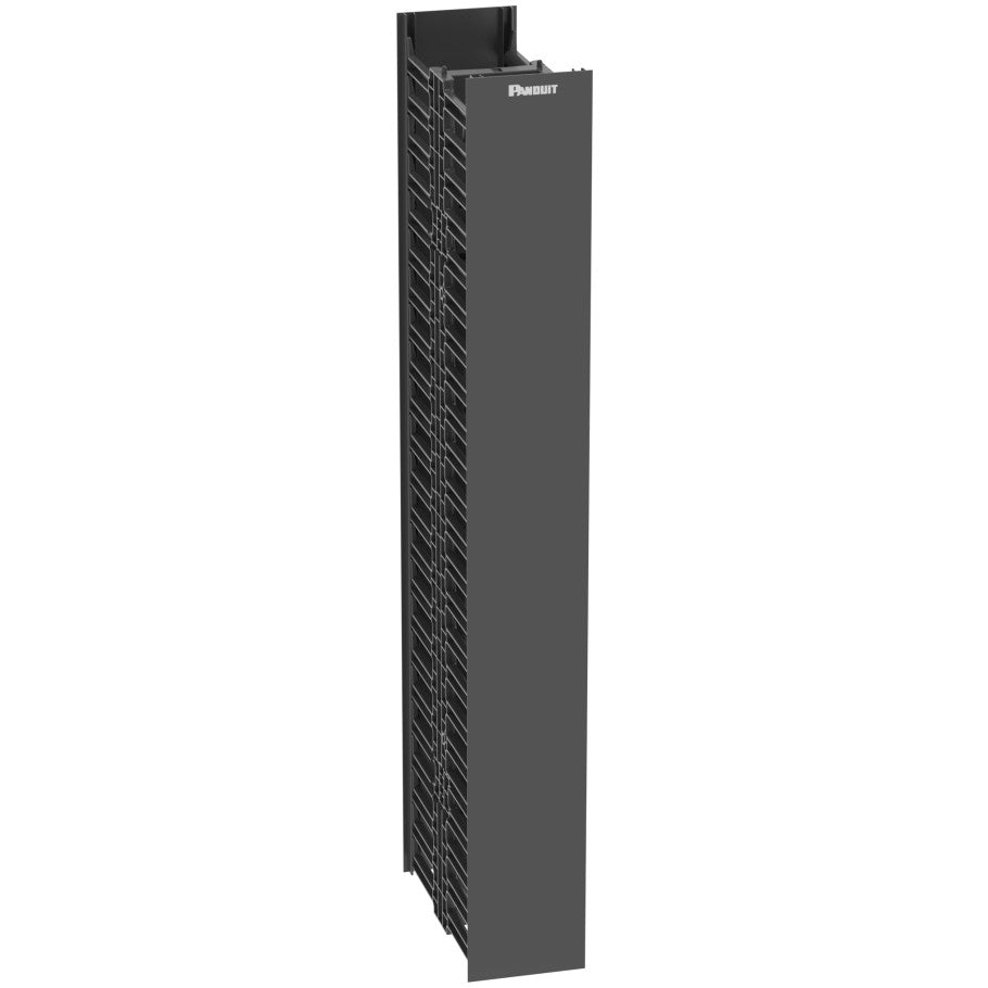 NetRunner Cable Manager, Vertical, Double-Sided, 41.5 H x 4.9 W x 12 in. D