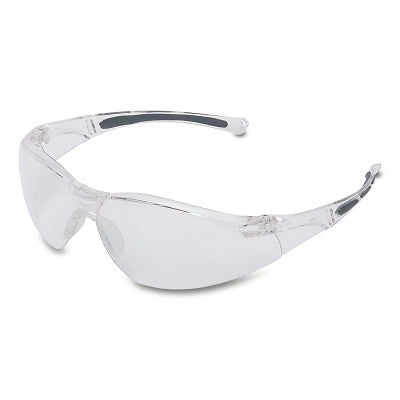 A800 Series Safety Glasses, Clear Lens, Polycarbonate, Fog-Ban Anti-Fog, Clear Frame