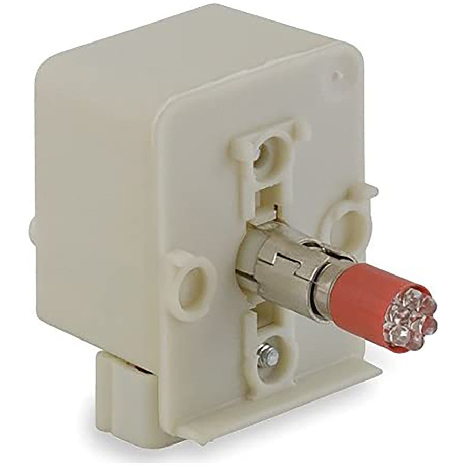 Pushbutton Standard Light Module, Red LED, 24-28 Vac/Vdc