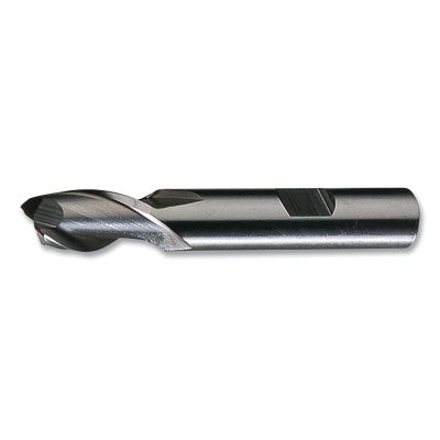 HG-2 High-Speed Steel Square End Mill, 2 Flutes, 39/64 in Milling dia, 1.125 in Lg of Cut, Bright Finish