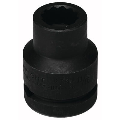 3/4" Dr. Standard Impact Sockets, 3/4 in Drive, 1 7/8 in, 6 Points