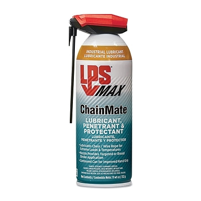 MAX ChainMate Lubricant, Penetrant and Protectant, 11 wt oz, Aerosol Can with Straw Actuator
