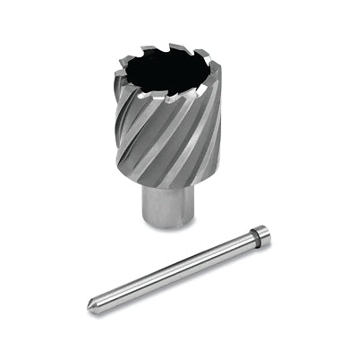 Cyclone HSS Premium Grade Annular Cutter, 1-1/8 in dia x 1 in Depth, 3/4 in Weldon Shank, Includes Pilot Pin