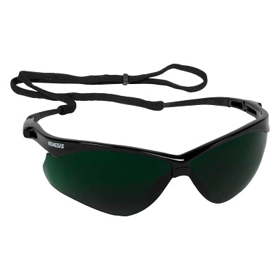 V30 Nemesis CSA Safety Glasses, IRUV 5.0 Shade, Polycarbonate Lens, Uncoated, Black Frame/Temples, Nylon