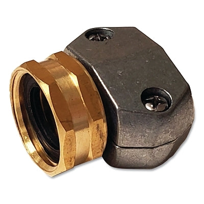 Garden Hose Repair/Replacement Part, 5/8 in to 3/4 in, Brass, Female Heavy-Duty Hose Mender