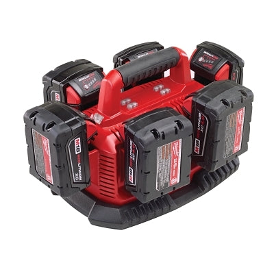 M18 Six Pack Sequential Charger, 18 V
