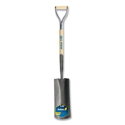 J-450 Series PONY Shovel, 6.25 in W x 16 in L Blade, 27 in L Armor D-Grip Handle, White Ash, Ditch/Post Spade