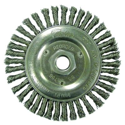 Roughneck Stringer Bead Wheel, 5 in dia x 3/16 in Face W x 5/8 in-11 UNC x 0.020 in, 12500 RPM, 1 EA/EA