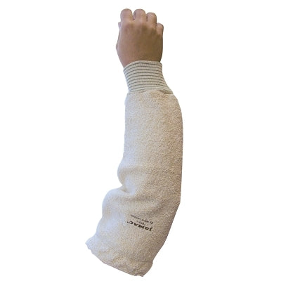 JOMAC Medium Weight Sleeve, 16 in L, Elastic Bicep, Knit Wrist, One Size Fits Most, Natural