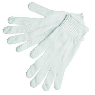 Multipurpose String Knit Gloves, Medium, Knit Wrist, Heavy Weight, Natural