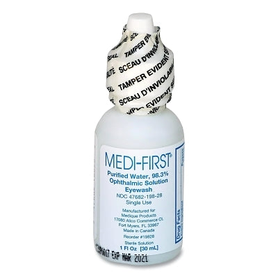 Medi-Wash Eyewash Solution, 1 oz, Squeeze Bottle