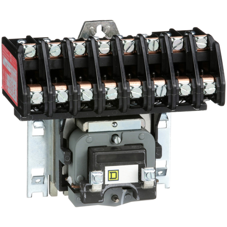 Lighting Contactor, Electrically Held, 277V, 8NO, Open-Type Enclosure