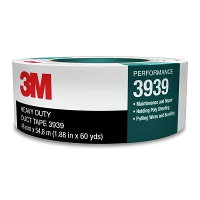 3M 021200-85563 3939 Heavy Duty Duct Tapes, 3.77 in x 60 yd x 9 mil, Silver