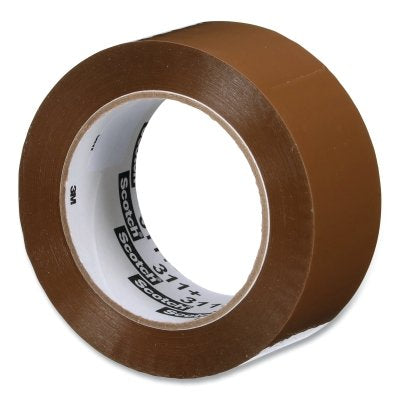 3M 638060-14367 High Tack Box Sealing Tape 311+, 2 in W x 110 yd, 2.05 mil, Tan