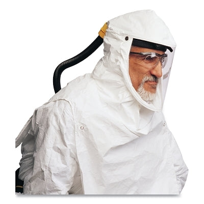 Primair 100 Series PAPR Accessories and Replacement Part, Bibbed Hood Assembly, Tychem, Universal, White