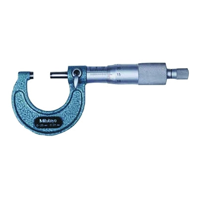 Series 103 Mechanical Micrometers,0 mm-25 mm, 0.01 mm, Ratchet Stop