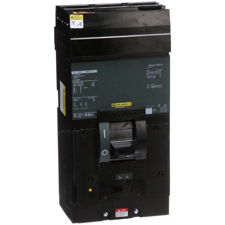 Circuit breaker, LH, I-Line mount, 400A, 3 pole, 25kA, 600VAC