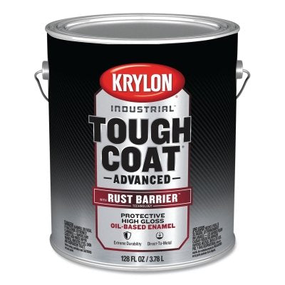 Tough Coat Advanced with Rust Barrier Technology Spray Paint, 1 gal, Safety Orange