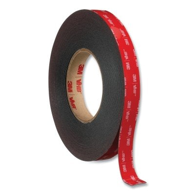 3M 021200-59967 VHB Tape, 5952, 1/2 in W x 36 yd L, 45 mil Thick, Black