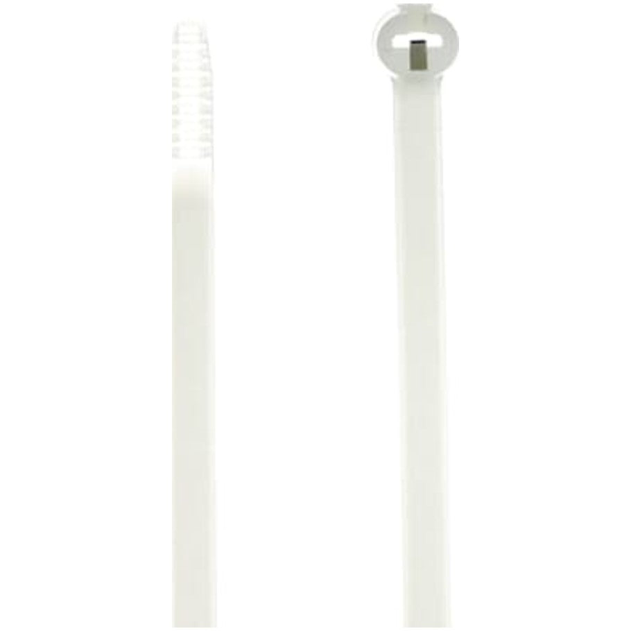 Ty Rap Cable Tie, Stainless Steel Locking Device, 30.00 L x 0.27 in. W, Natural Nylon