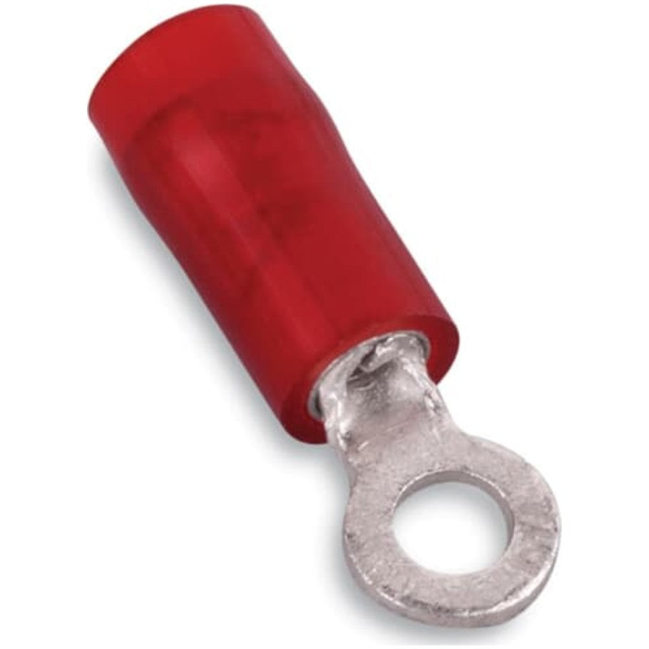 Sta-Kon Nylon-Insulated Ring Terminal, 22 to 16 AWG,  10, Red, 1000 PK