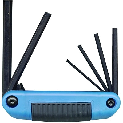 Ergo-Fold Hex Key Sets, 6 per set, Hex Tip, Metric