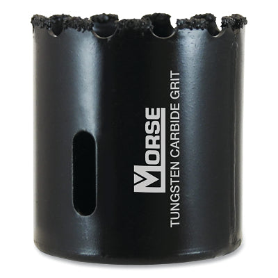 Tungsten Carbide Grit Hole Saw, 2-3/8 in Cutting dia, 1-1/2 in Cutting Depth, Arbor Required (Sold Separately)