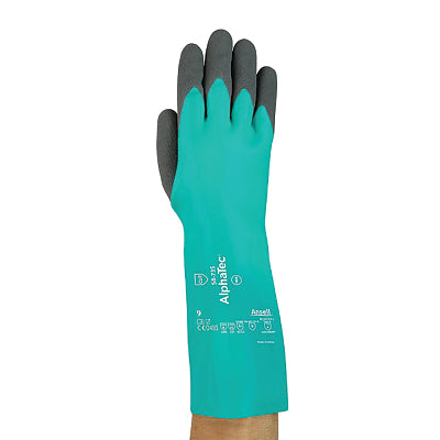 AlphaTec 58-735 Cut and Chemical Resistant Gloves, Size 8, Green, 72 PR/CA