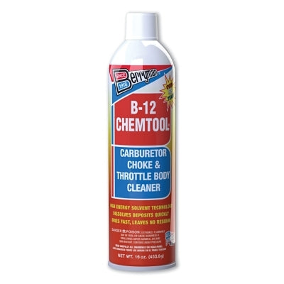 B-12 CHEMTOOL Carburetor/Choke Cleaner, 16 oz, Aerosol Can, Mild Solvent Scent