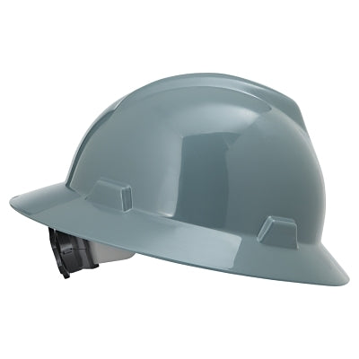 V-Gard Protective Hats, Fas-Trac Ratchet, Hat, Gray