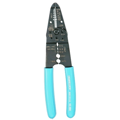 Wire Stripper, 8-1/4 in L, 10 AWG to 22 AWG, Blue Handle