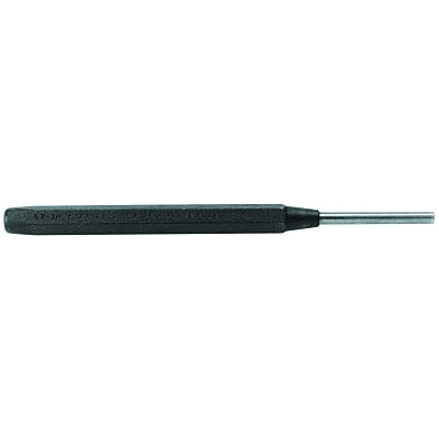 Drive Pin Punches, 4 3/8 in, 3/64 in tip, Tool Steel
