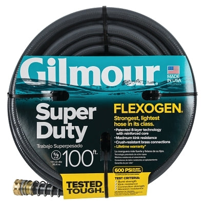 Flexogen Super Duty Hoses, 5/8 in x 100 ft, Gray