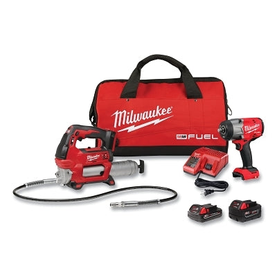 M18 FUEL HTIW with Friction Ring & Grease Gun Combo Kit, 18V, 2000 RPM