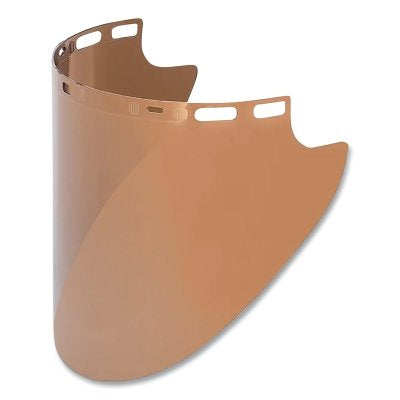 Polycarbonate FaceShield, F50, Gold Coated, Style R, 10 in L x 20 in H