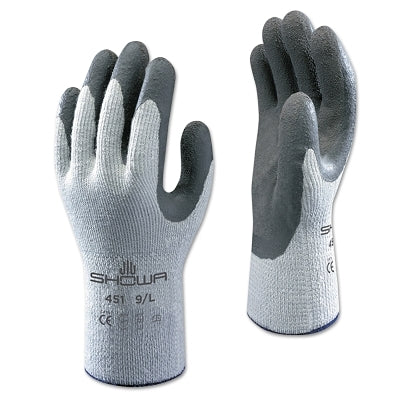 451 Thermal-Insulated Latex Coated Fingertips/Palm Gloves, X-Large, Gray