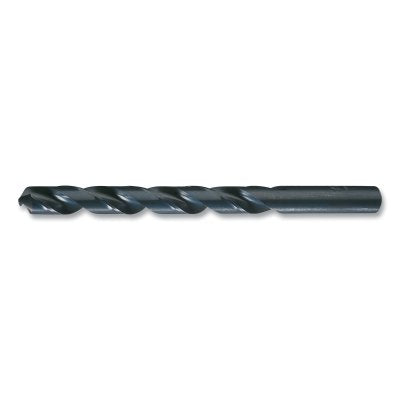 150ASP Heavy-Duty Black Oxide Jobber-Length Drill Bit, 0.2500 in dia Cutting, 4 in OAL, 1/4 in/Letter E