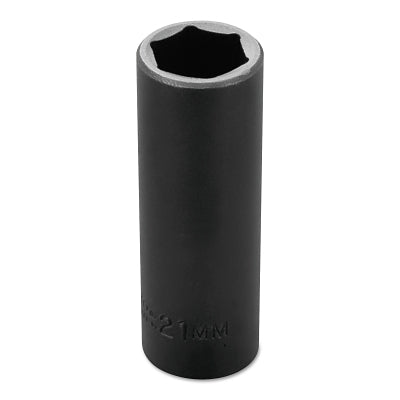 Torqueplus Metric Deep Impact Sockets 1/2 in, 1/2 in Drive, 21 mm, 6 Points