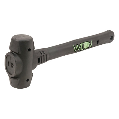 Dead Blow Hammer, 1.5 lb Head, 1 1/2 Face, 14 in Handle, Black