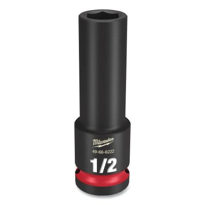 SHOCKWAVE Impact Duty Socket, 1/2 in Dr, 6-point, 1/2 in Tip, Deep Length