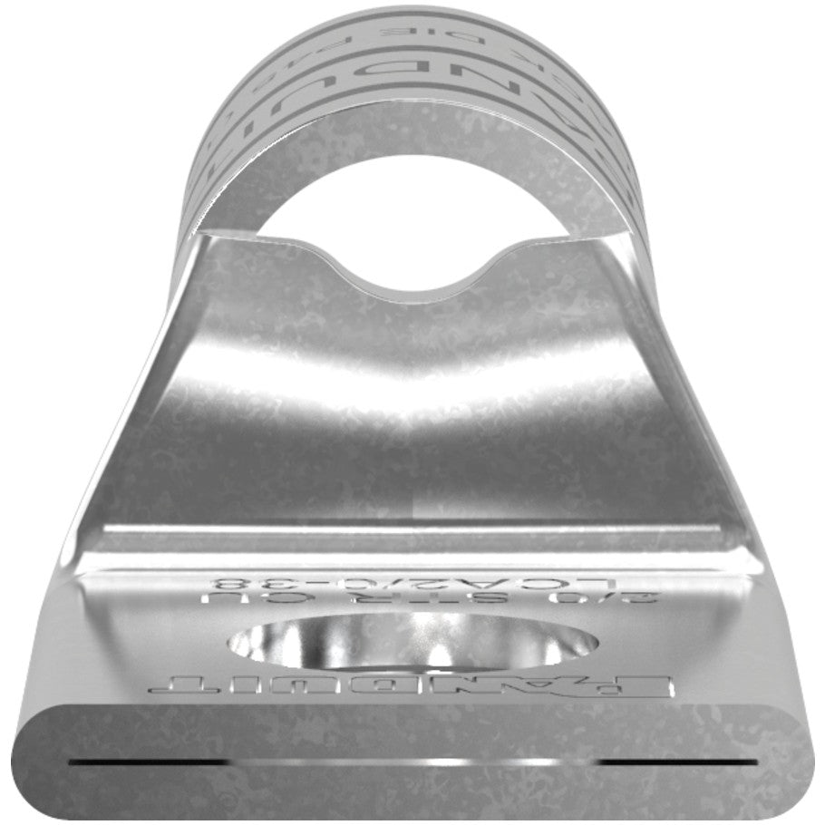One-Hole Standard Barrel Lug with Inspection Window, 1/4 in., 2/0 AWG