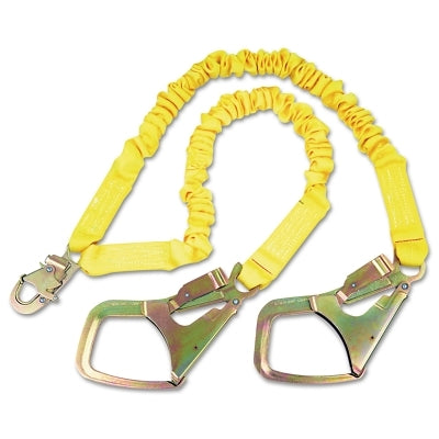 3M 1244448 ShockWave2 Shock Absorbing Lanyard, 6 ft, Steel Snap Hook Connection, 2 Legs
